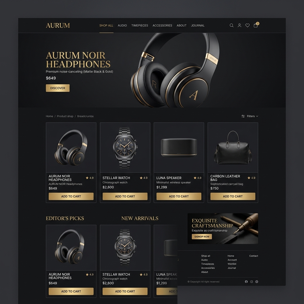 Mockup de E-Commerce